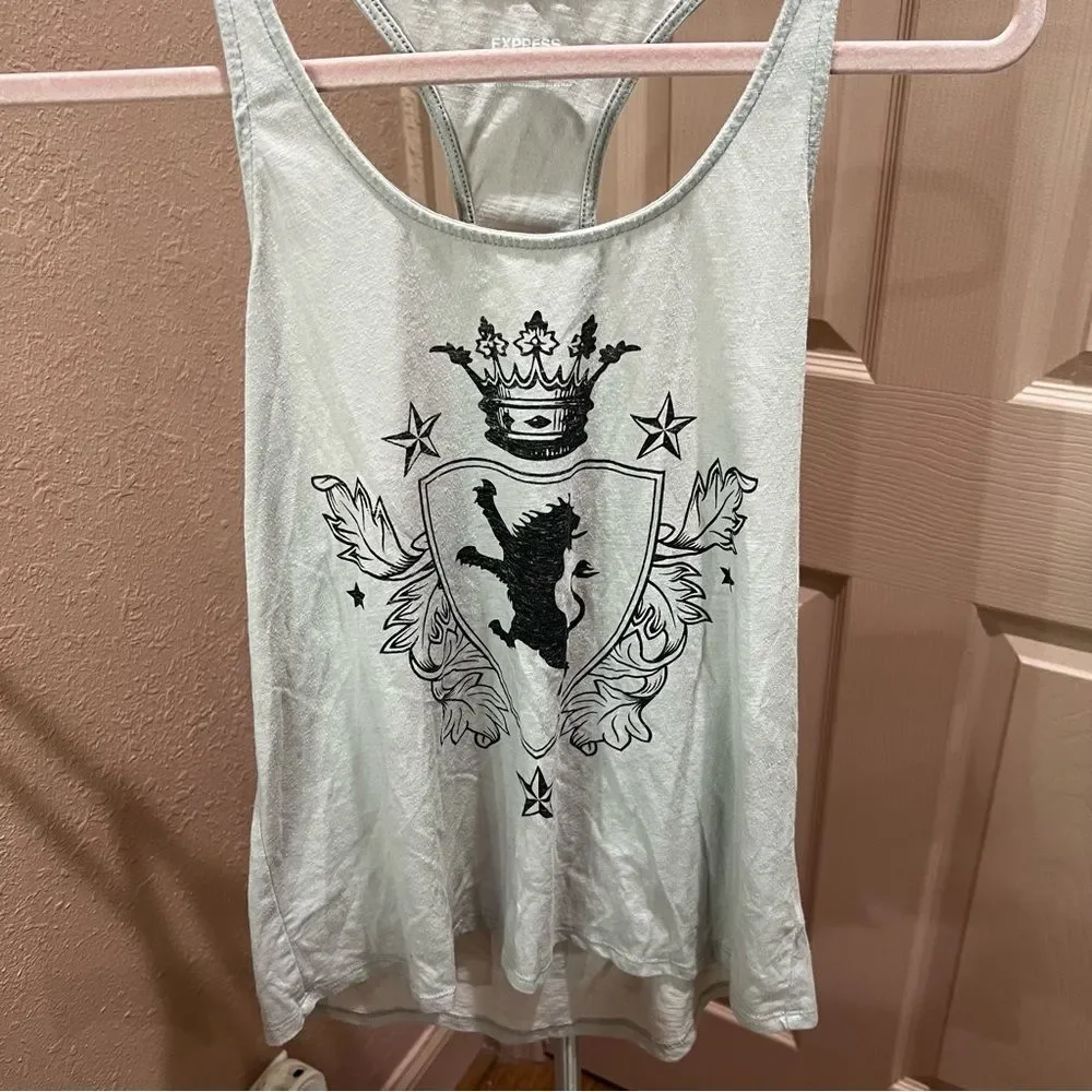 Express Logo Razorback Tank Top - Picture 3 of 16